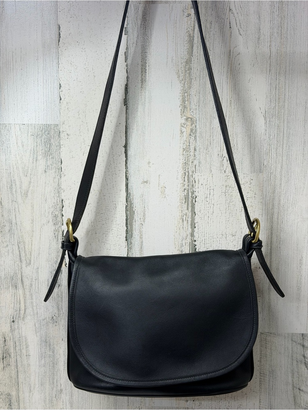 Coach Vintage Leather Fletcher Flap Crossbody Bag